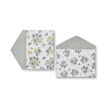 Botanic Garden Camellia & Barbados Cotton Notecards, 10 ct